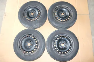 Audi A4 B5 A6 4B Passat 3B 3 Felgen Reifen Winterreifen M+S 195/65 R15 91T 4-7mm - Bild 1