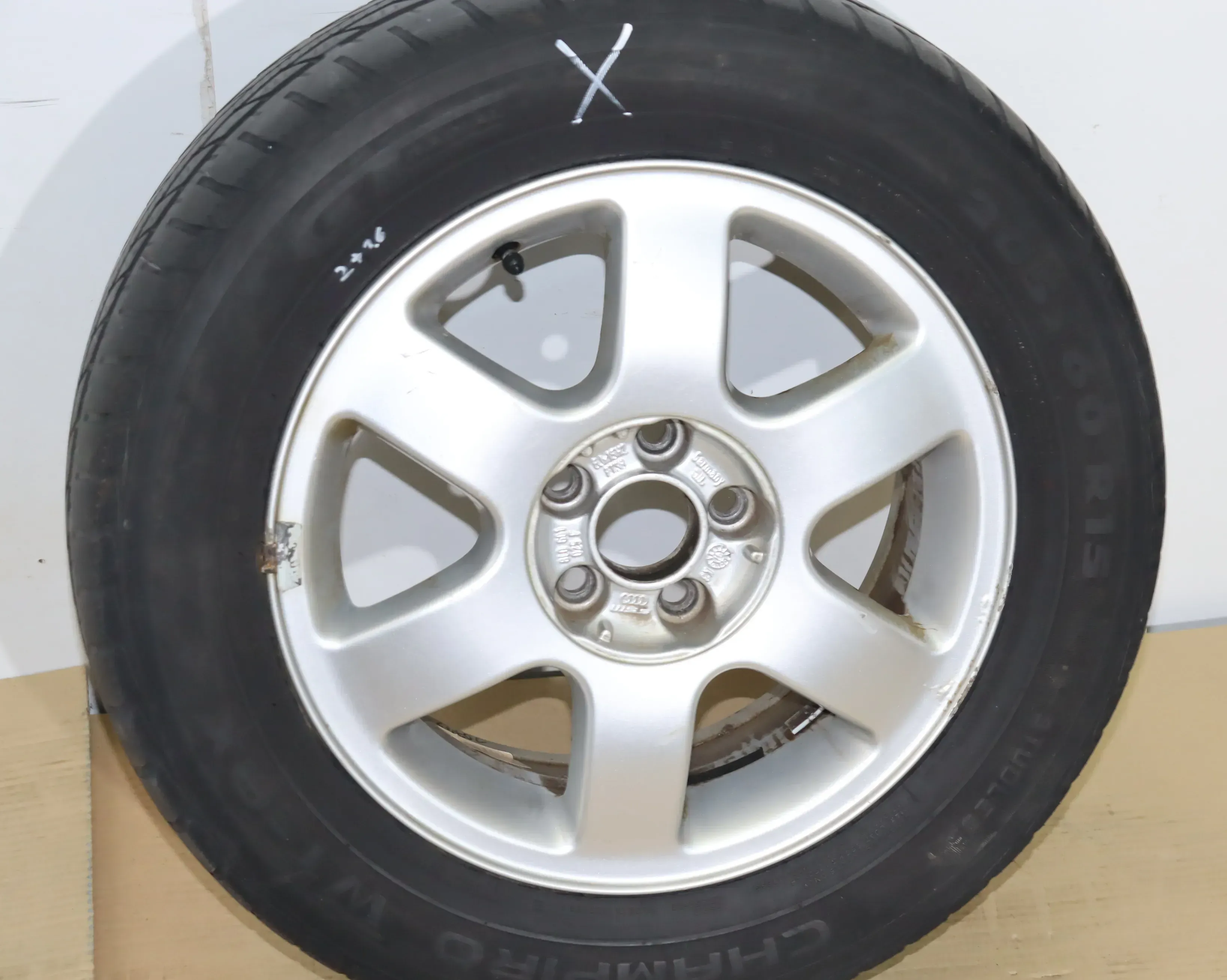1x Felge Alufelge original Audi A3 8L 6jx15H2 ET38 8L0601025F 8L0 601 025 F  k - Bild 1
