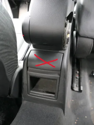Audi A3 8P Mitteltunnel hinten Verkleidung um Handbremse Konsole - schwarz - Bild 4