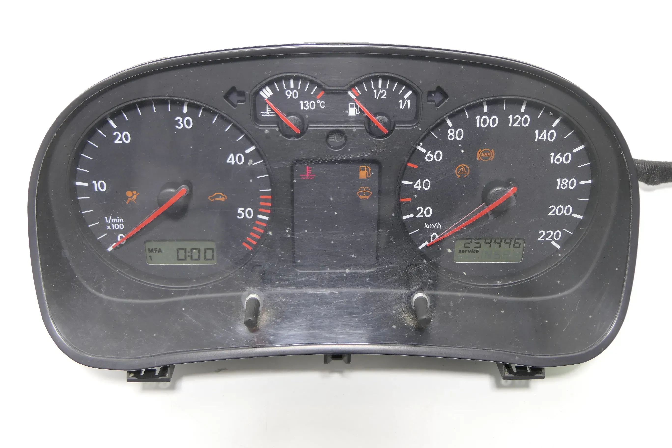 VW Golf 4 Tacho Tachometer Kombiinstrument 254.000km 1J0919881D 1,9 TDI 66kw 81 - Bild 1