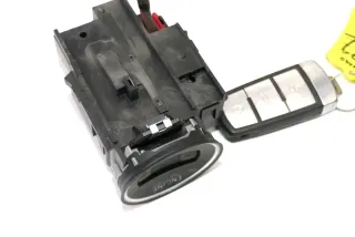 VW Passat 3C Zündschloß Schloß Zündung 1x Schlüssel 3C0905843 Q R - Bild 1