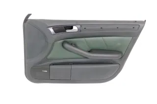 1x Audi A6 4B Türverkleidung Verkleidung Tür vorne rechts Leder grün farngrün - Bild 1