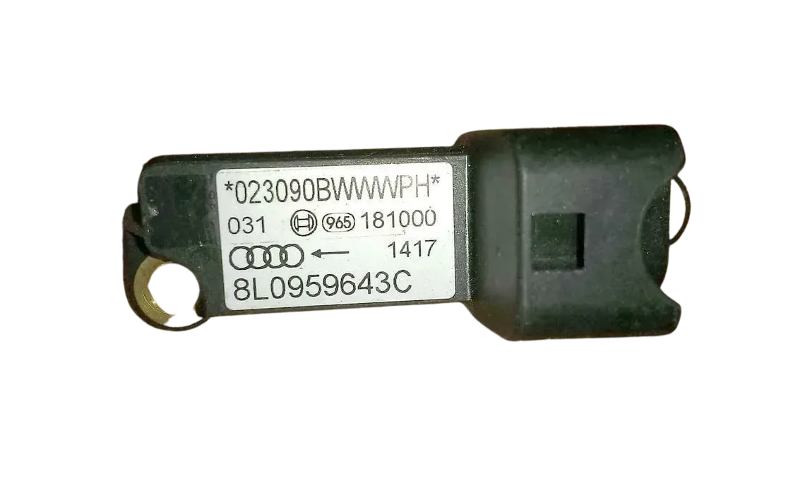 A3 8L Airbag Steuergerät Sitz Airbagsteuergerät 8L0959643C Crashsensor schwarz - Bild 1