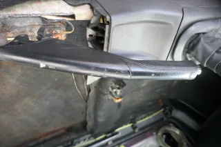 VW Golf 3 / 4 Cabrio 1E Handbremse Feststellbremse Leder schwarz - Bild 1