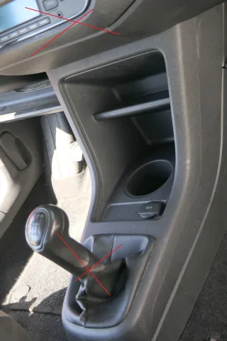 VW Up Mii Mittelkonsole Mitteltunnel um Schaltung 1S0863680AS Becherhalter - Bild 1