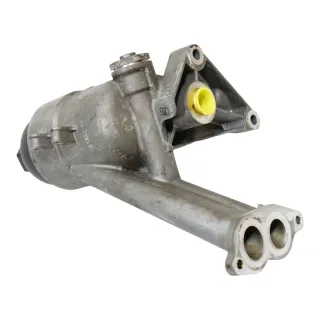 Audi A6 4F Ölfiltergehäuse Ölkühler Halter 079115401AA BVJ 4,2 8 Zylinder ## - Bild 3