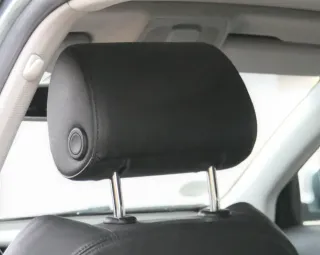 1x Audi A6 4F C6 Kopfstütze vorne links Kopfstützen Leder Valcona-Leder schwarz - Bild 2
