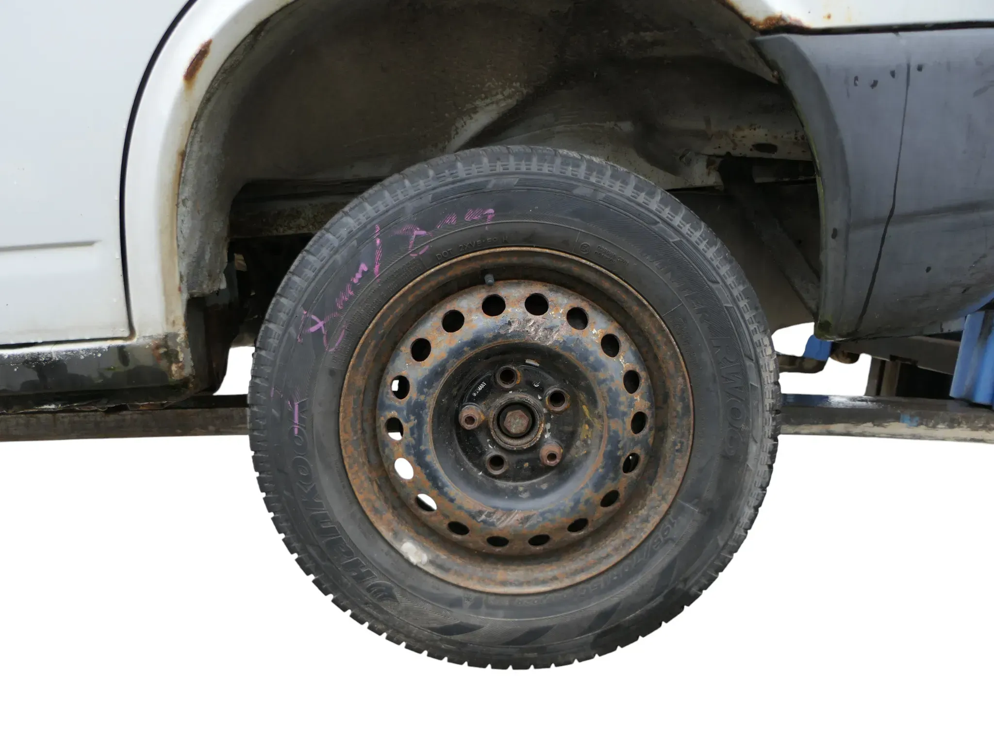 2x VW T4 Felgen Reifen 195/70 R15C 104/102R Winterreifen 6jx15H2 ET55 - 8mm - Bild 1