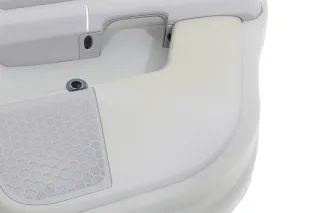 Audi A2 8Z Türverkleidung Verkleidung Tür hinten rechts hell grau platin - Bild 5