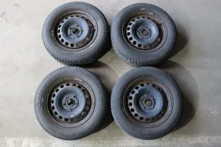 4x Skoda Octavia 1Z 195/65 R15 91T Winterreifen M+S Felgen Reifen M&S ca. 5-6mm - Bild 1