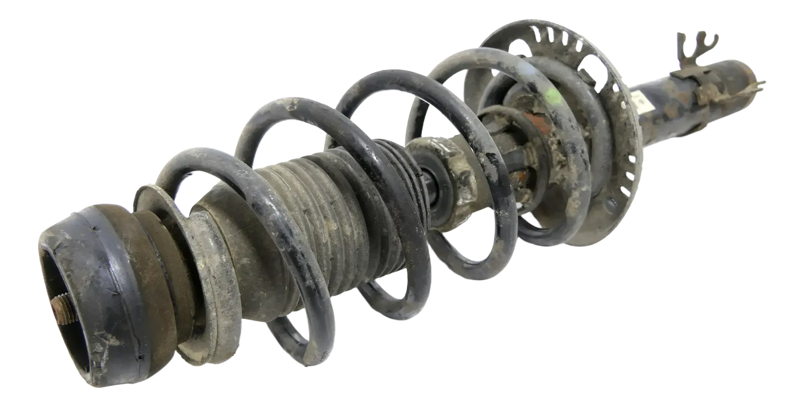 1x VW Polo 6R 6J Federbein Stoßdämpfer Feder vorne Federn Benziner 6R0413031BT - Bild 1