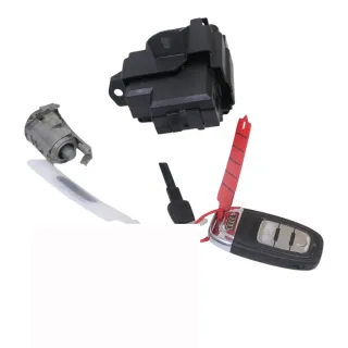 Audi A4 8K B8 Zündschloß Schloß Zündung 2 Schlüssel 8K0909131C + Türschloß links - Bild 2
