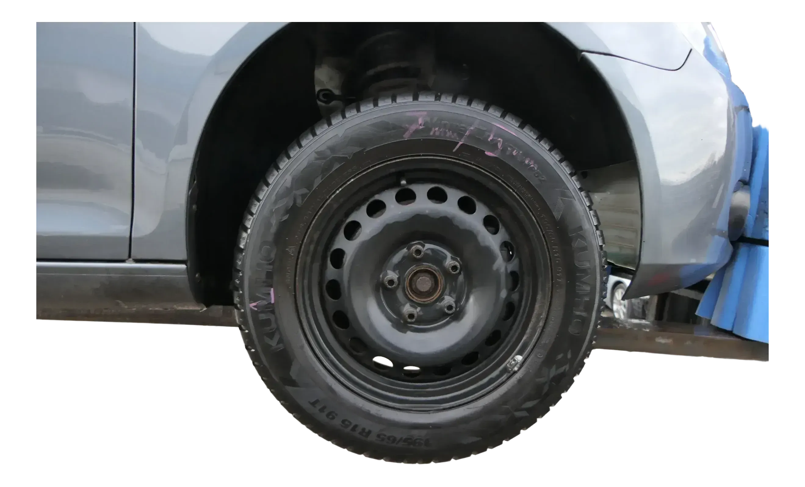 1x Q3 Passat 3C Golf für 195/65 R15 LK 112 Ersatzrad 7mm + Werkzeug Wagenheber 1 - Bild 1