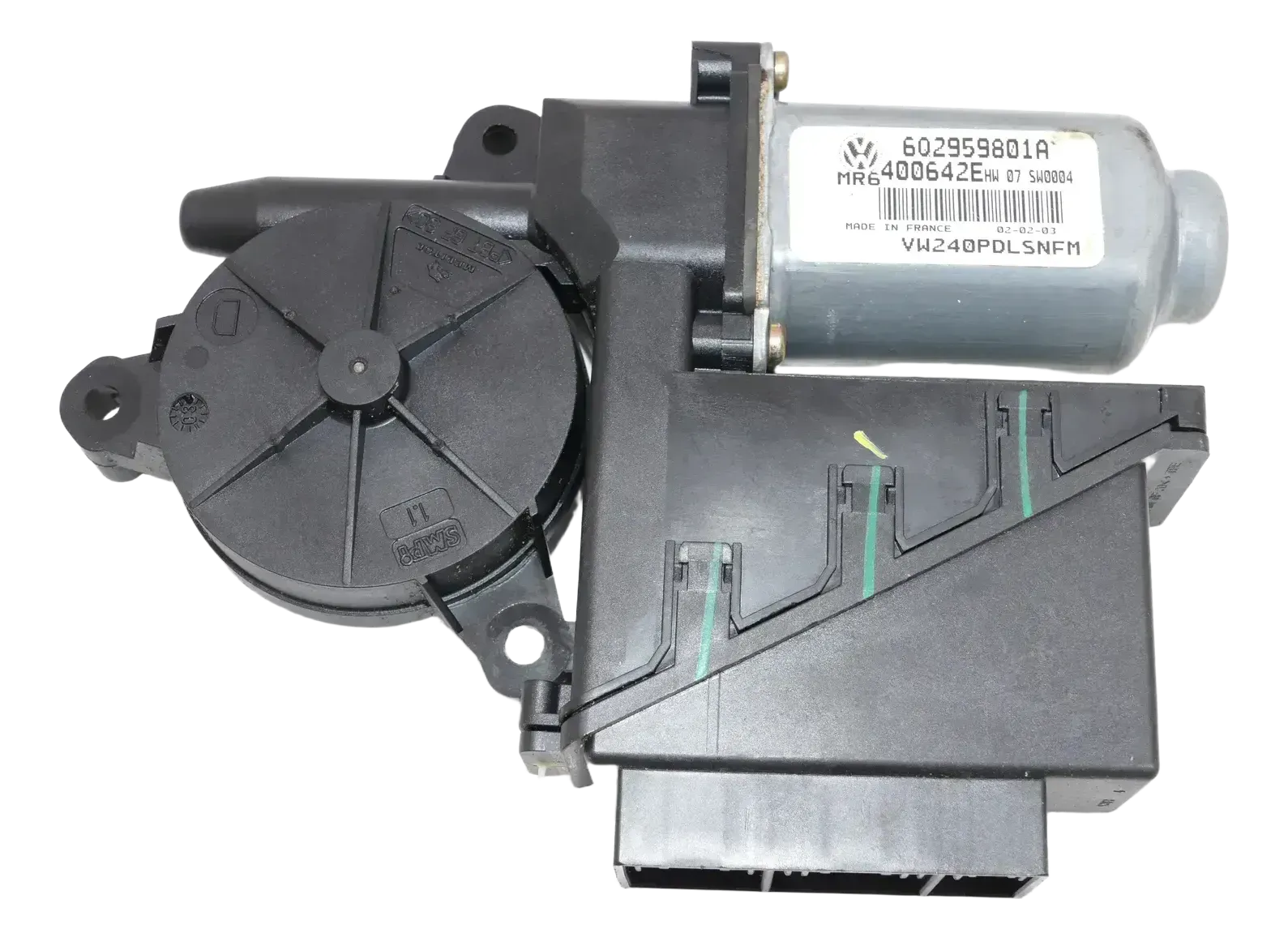 VW Polo 9N ektrischer Fensterheber Motor vorne rechts 6Q2959801A 4-Türer Ibiza - Bild 1