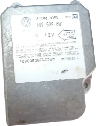 +VW Lupo Seat Arosa 9N 6N2 Airbagsteuergerät 6Q0909601 03 Steuergerät Airbag - Bild 1