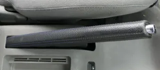 VW Golf 4 Bora Handbremse Feststellbremse schwarz Leder blaue Nähte - Bild 1