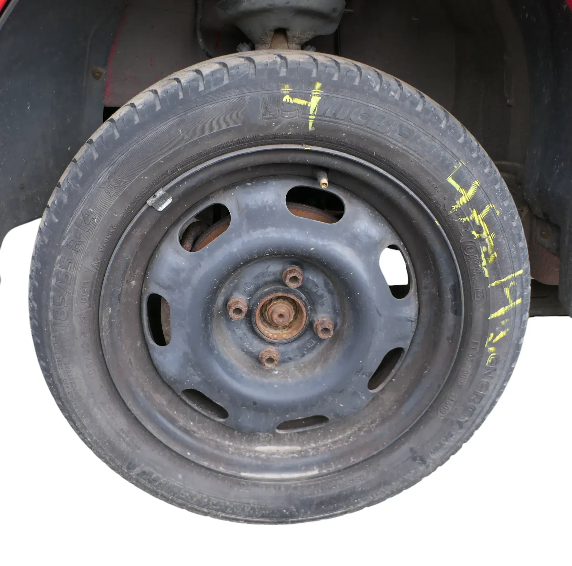 2x VW Polo 6N2 6N Lupo 185/55R14 80H Reifen Felgen Sommerreifen ca. 4-5mm - Bild 1