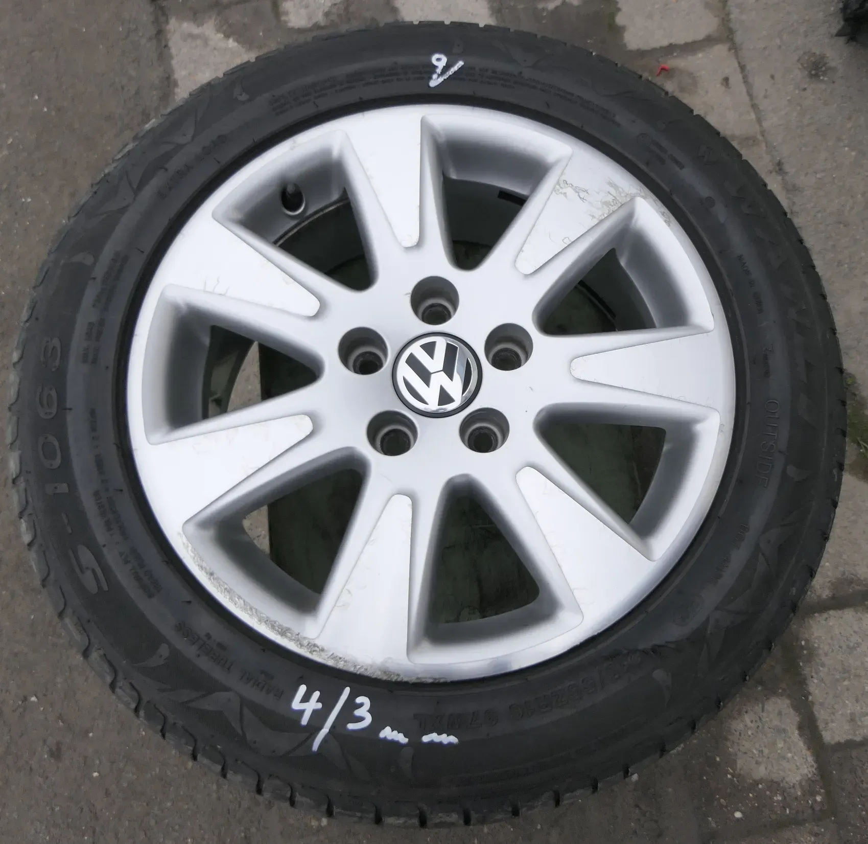 1x Golf 5 Eos Passat Original Alufelge Alu 3C0601025AE 7J x16H2 ET45 Touran   2 - Bild 1