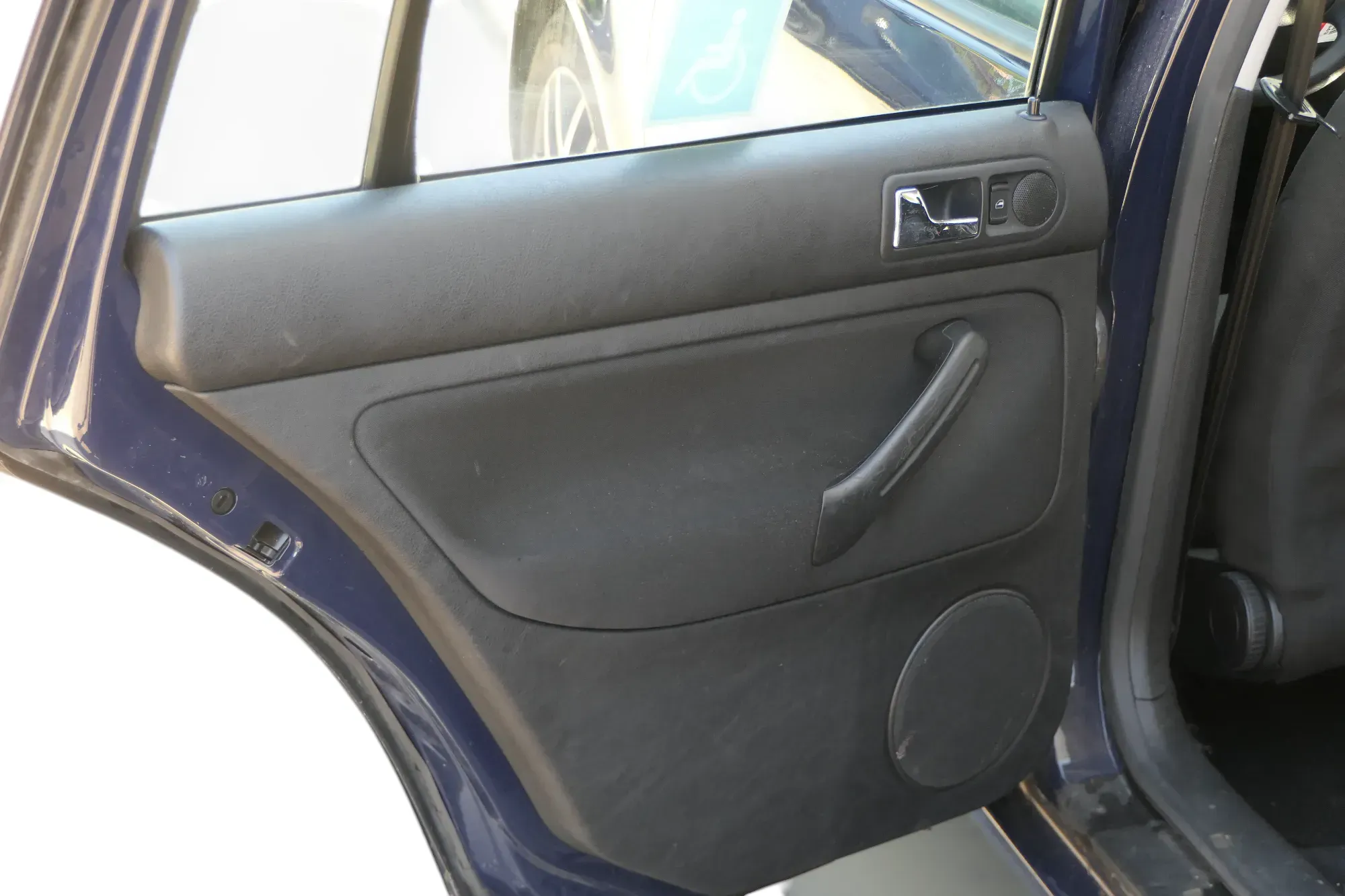 1x VW Golf 4 1J Kombi Türverkleidung Verkleidung Tür hinten links schwarz - Bild 1