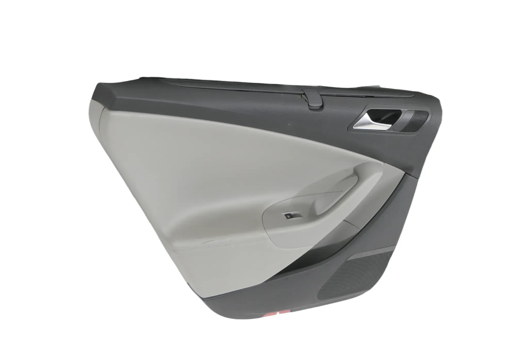 1x VW Passat 3C Kombi Türverkleidung Verkleidung Tür grau Leder Sonnenrollo link - Bild 1