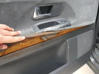 1x VW Sharan 7M Türverkleidung Verkleidung Tür hinten links Facelift anthrazit - Bild 5