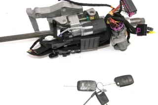 Audi A4 6B Zündschloß Schloß Zündung 3x Schlüssel Lenksäule elektrische - Bild 2