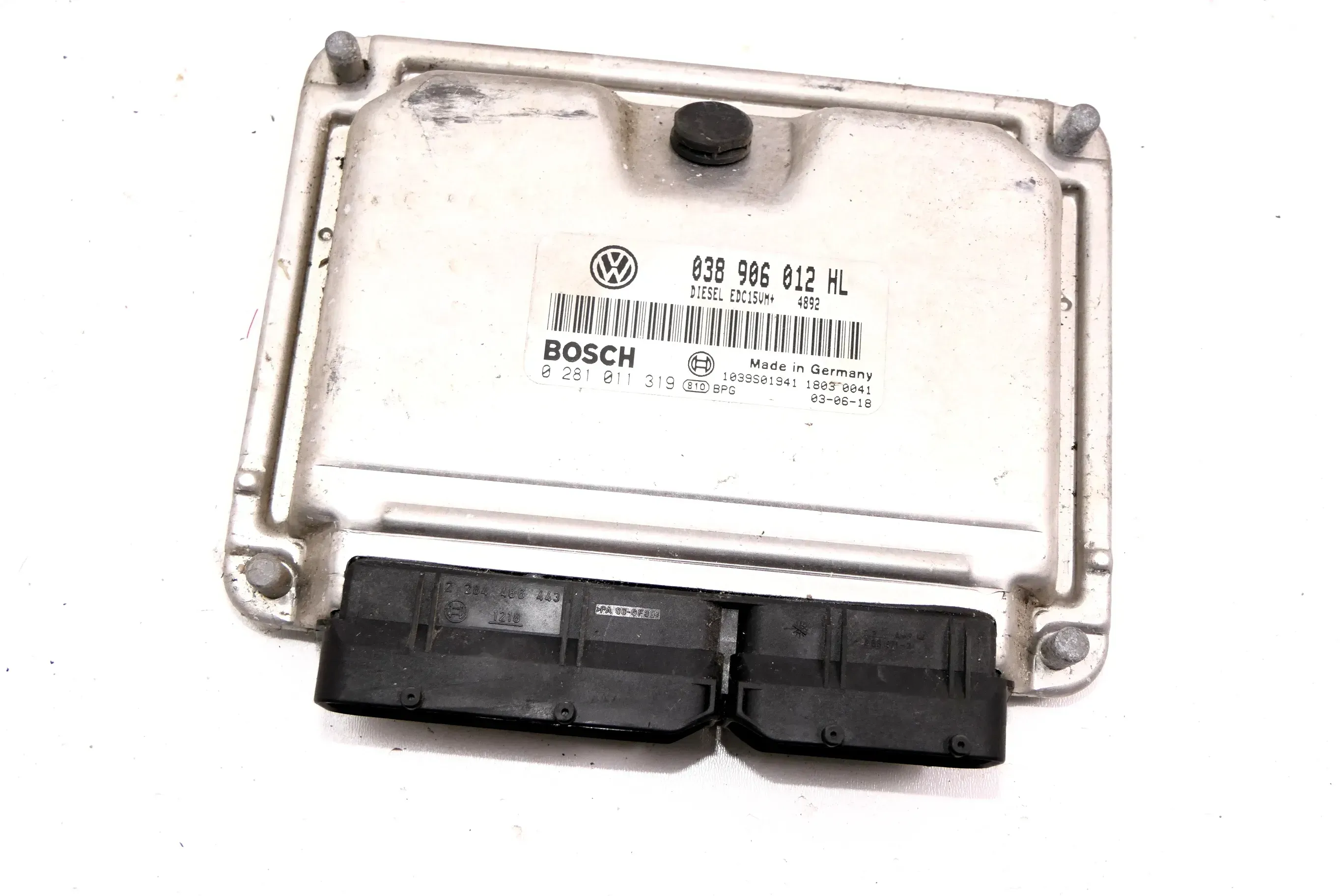 VW Polo 9N Steuergerät 1,9 SDI 47kw 64PS ASY Motor 038906012HL Diesel - Bild 1