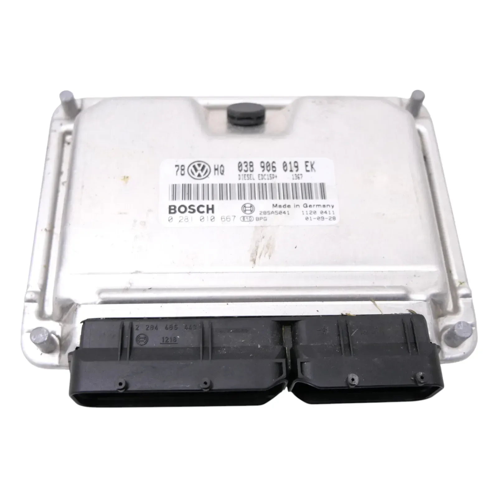 VW Passat 3BG Steuergerät Motor Motorsteuergerät 1,9 TDI 74kw AVB 038906019EK - Bild 1
