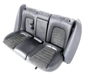 Passat 3C Kombi Sitz Rückbank Rücksitzbank Sitze Leder Lehne alcantara schwarz - Bild 4
