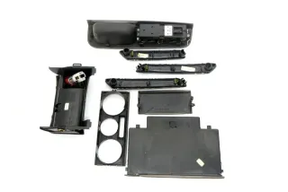 VW Passat 3B 3BG Mittelkonsole Verkleidung Aschenbecher Dekor braun netzoptik - Bild 11