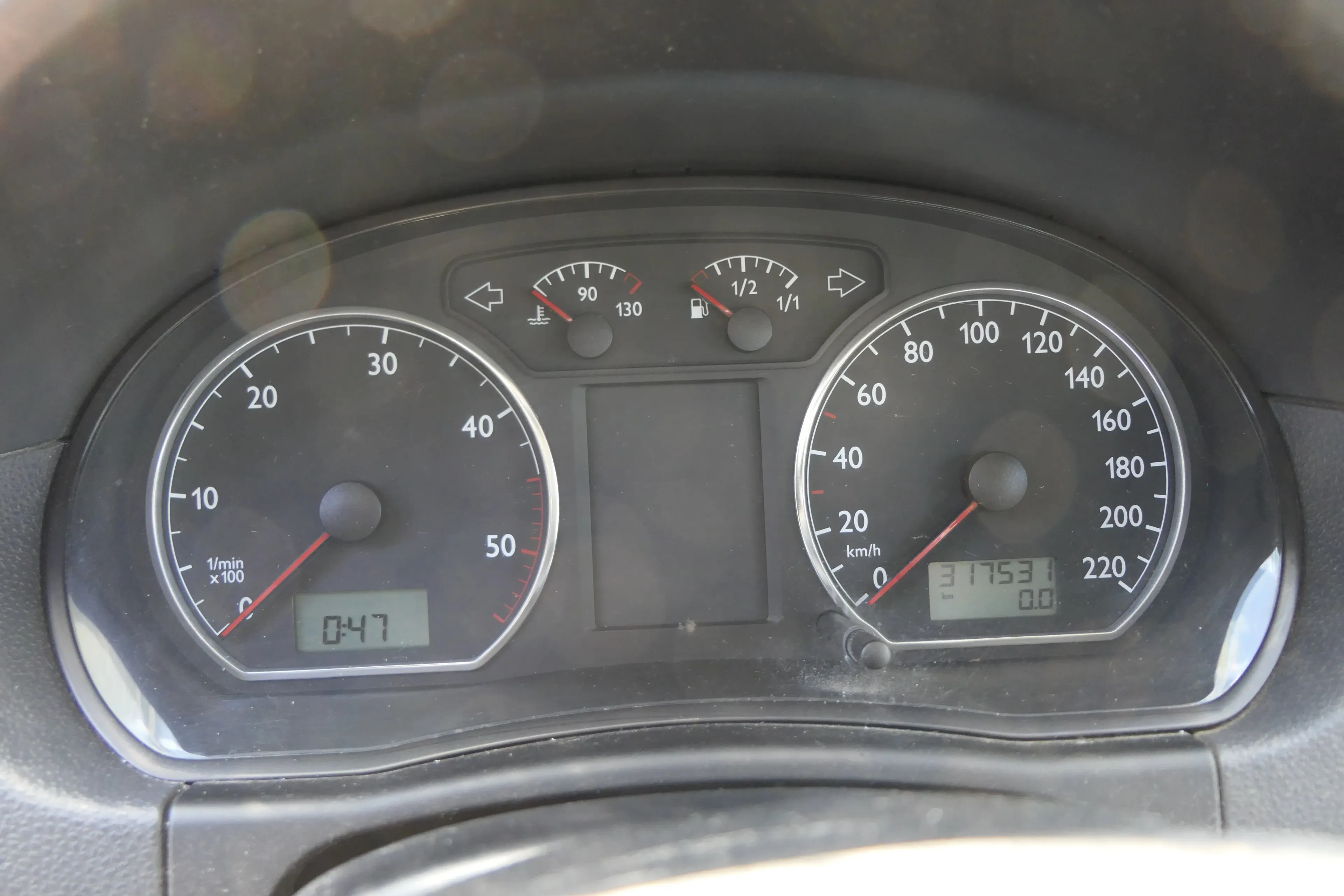 VW Polo 9N Tacho Tachometer Kombiinstrument 317.000km 6Q0920822C 1,4TDI AMF BAY - Bild 1