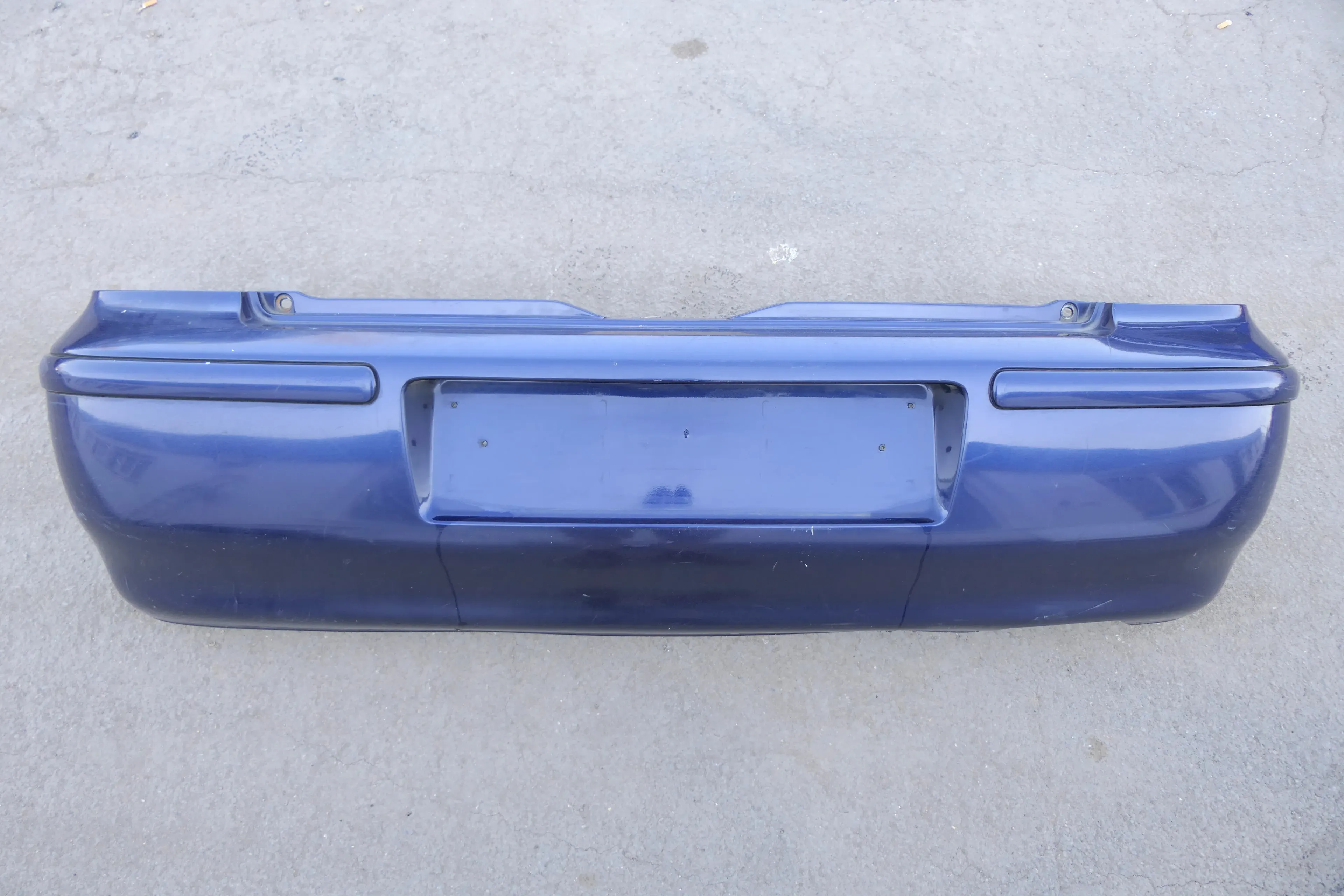 VW Polo 6N2 Stoßstange hinten Heckstoßstange Stoßfänger blau LB5N indigoblau - Bild 1