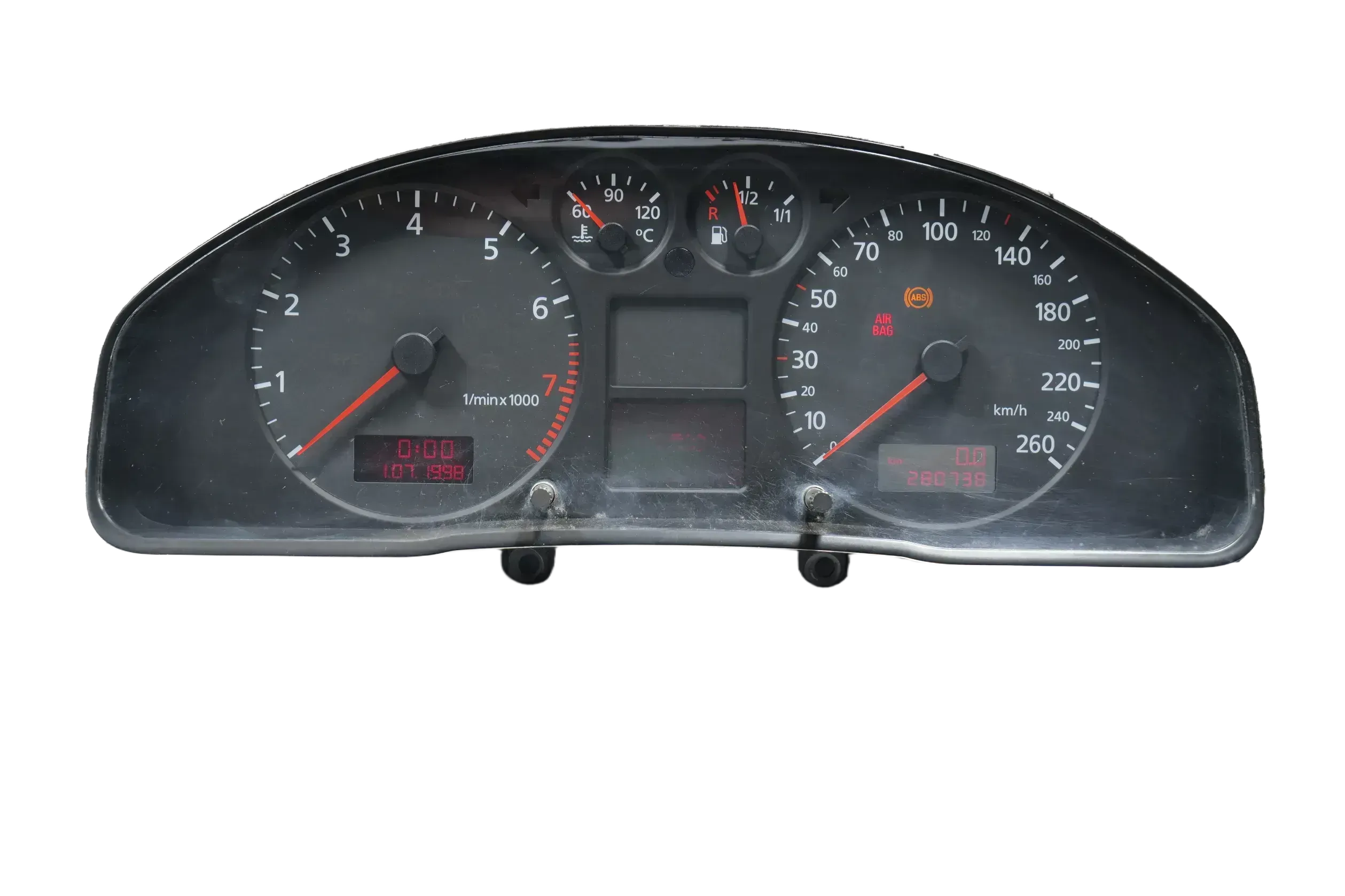 Audi A4 B5 Tachometer Kombiinstrument 280.000 km 8D0920900P Benziner 1.8-2,8 - Bild 1