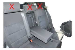 VW Golf AJ5 5+6 Variant Kombi Sitz Sitze hinten Rückbank Rücksitzbank Gurt Iso f - Bild 1
