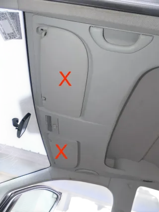 VW Caddy 2k Himmel Innenraum Decke Dachhimmel Dach oben grau vorne+ Staubehälter - Bild 1