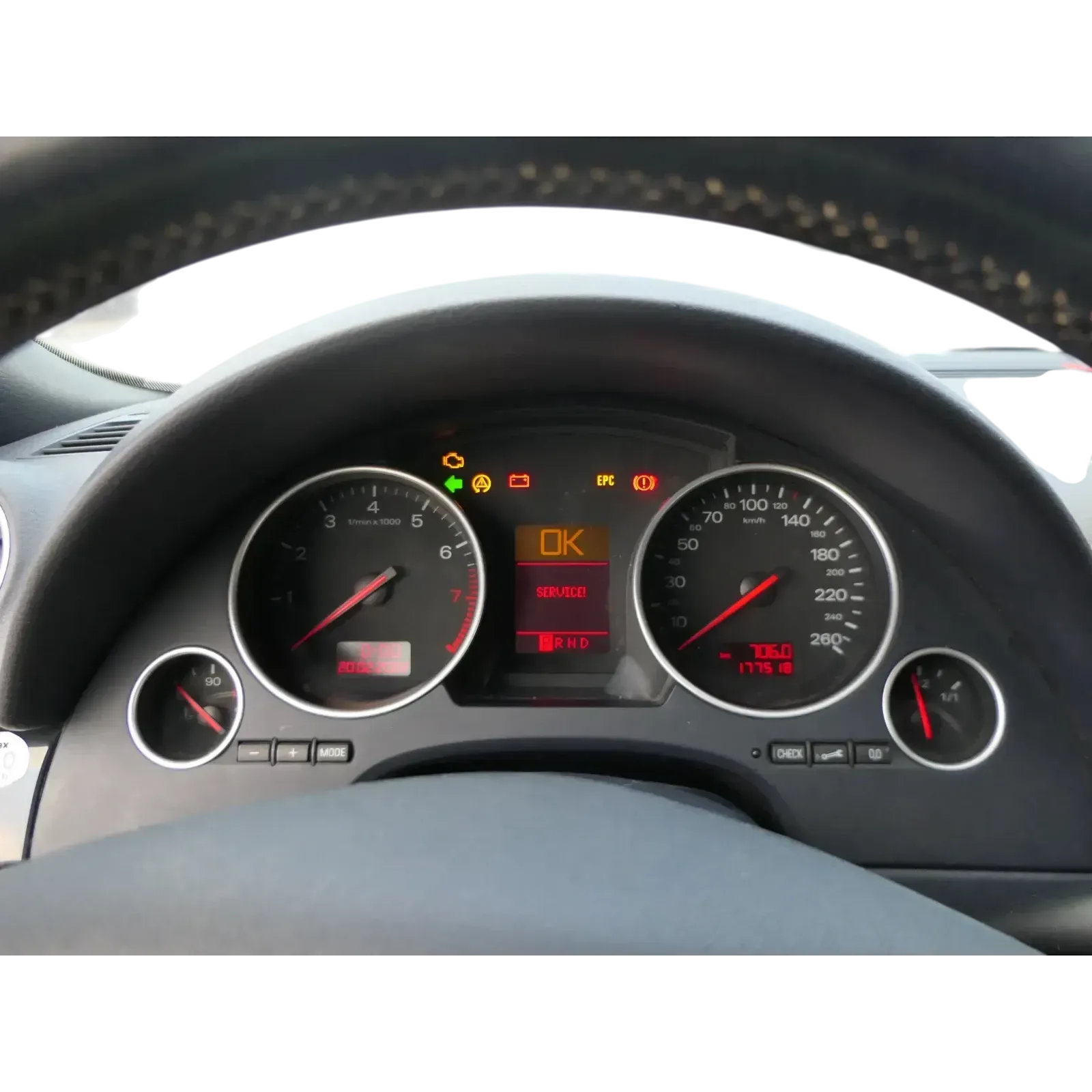 A4 8H Cabrio Tacho Tachometer Kombiinstrument 177.000km 8H0920900E TDI Diesel - Bild 1