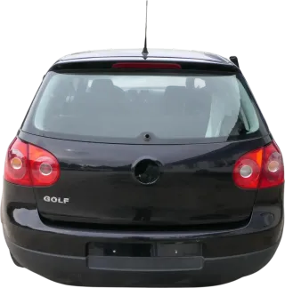 VW Golf 5 V Heckklappe hinten Kofferraumklappe mit Scheibe schwarz LC9Z - Bild 1