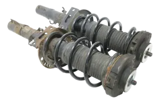 2x VW Polo 9N 9N3 Fox Ibiza 6L Federbein Stoßdämpfer Feder Federn vorne beide - Bild 1