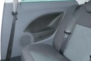 Seat Ibiza 6J Verkleidung hinten rechts 2/3-Türer Seite - schwarz grau graphit - Bild 1