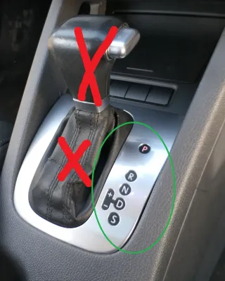 VW Golf 5 1K Schaltknauf Abdeckung Automatik 1K2713203AG RECHTSLENKER RHD - Bild 3