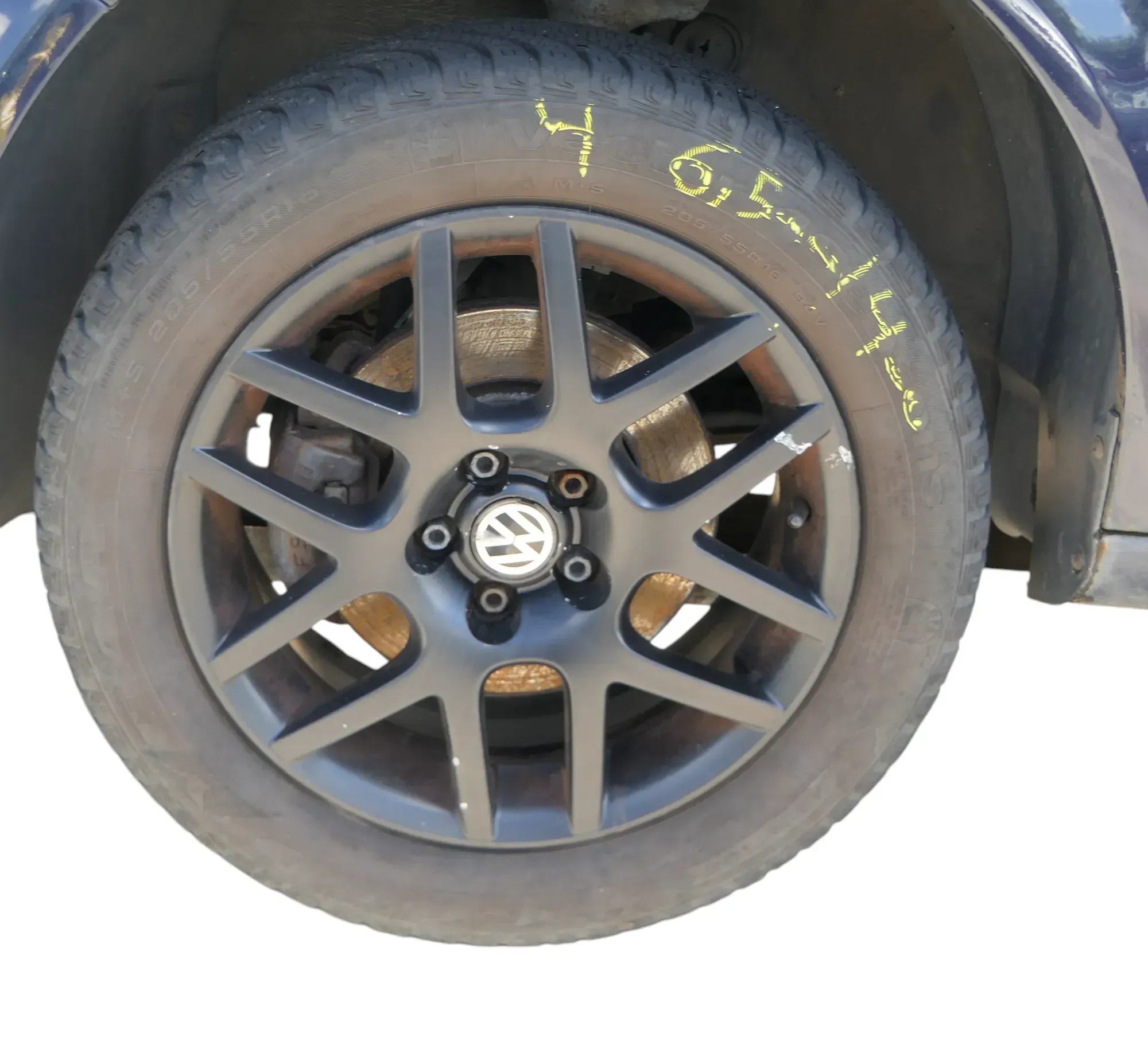 VW Golf 4 Bora Alufelgen 205/55 R16 91H 1J0601025R Montreal BBS Reifen 4-6mm M+S - Bild 1