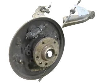 VW T4 Achse hinten rechts Hinterachse Achsschenkel Radlager Trommelbremse Bremse - Bild 4