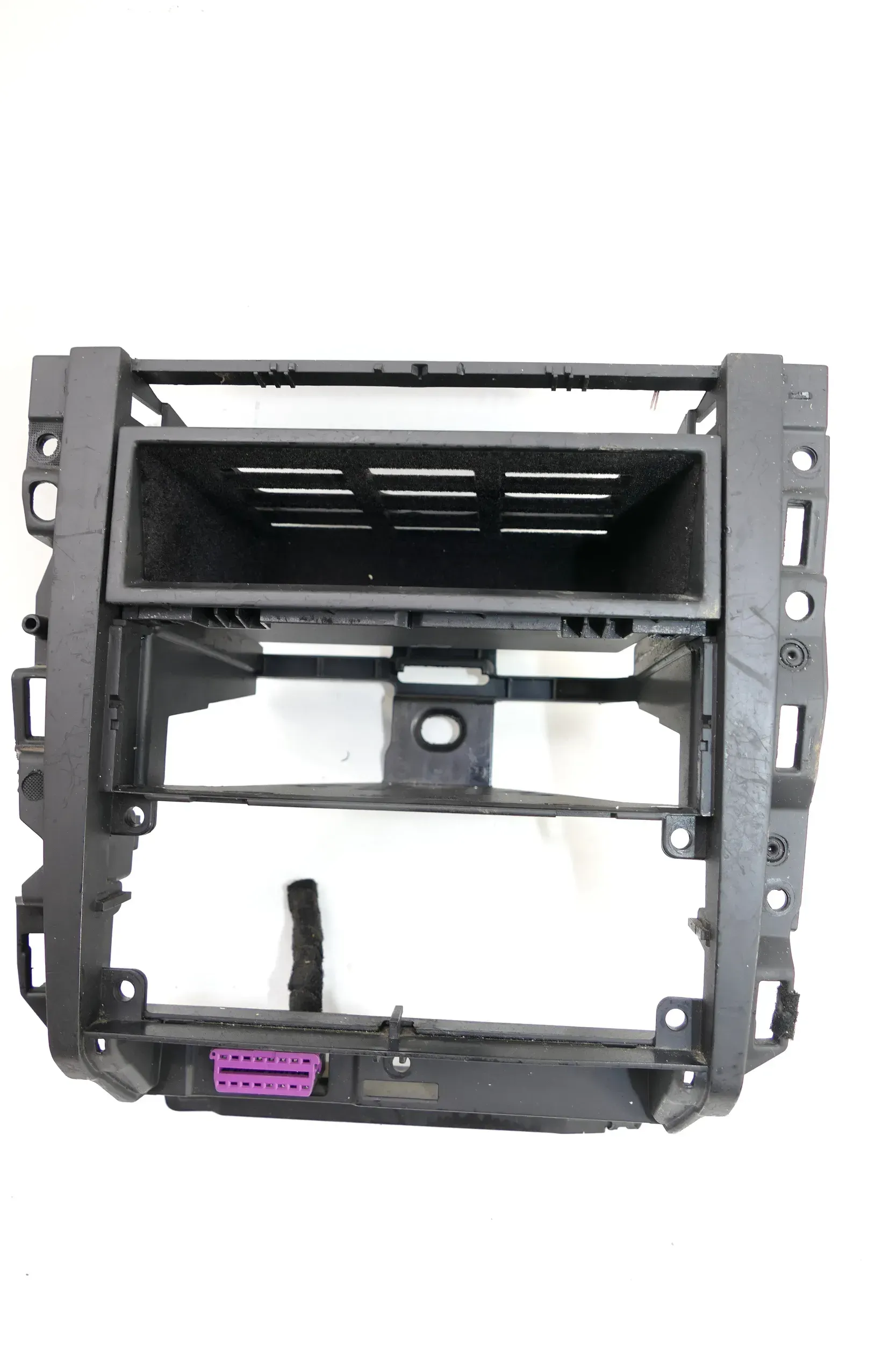 VW Golf 4 Bora Mittelkonsole Verkleidung um Radio schwarz 1J1858069F Rahmen - Bild 1