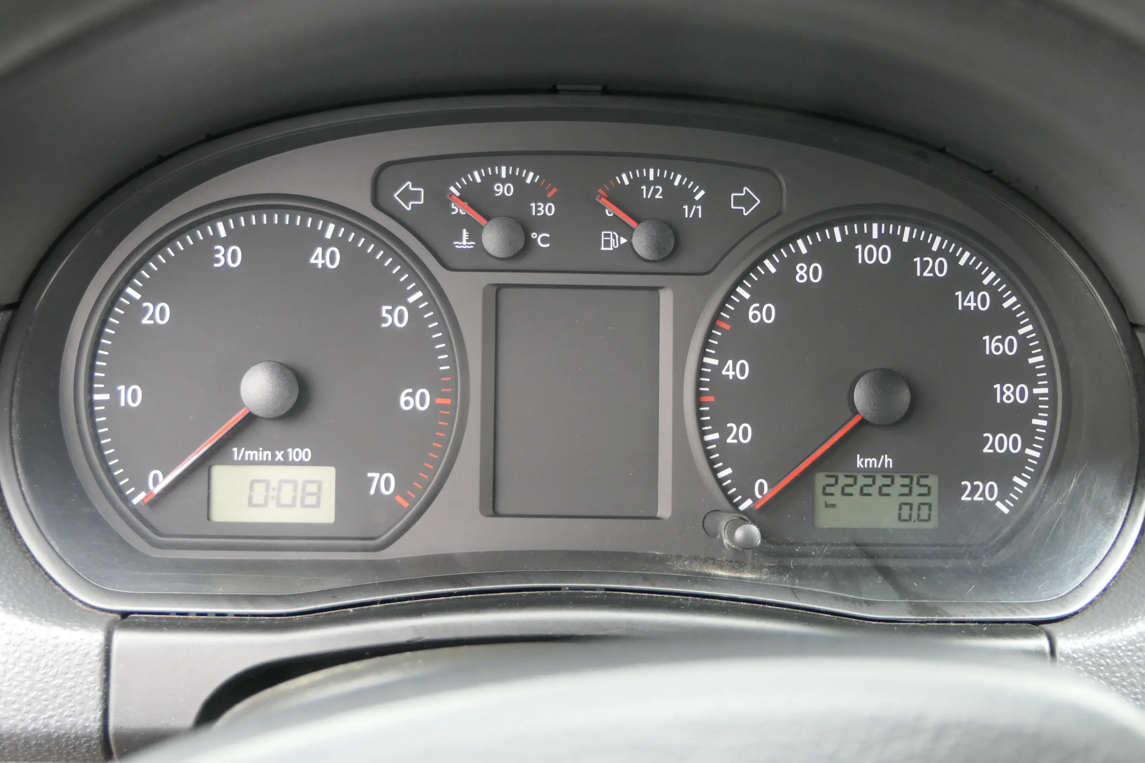 VW Polo 9N Tacho Tachometer Kombiinstrument 6Q0920803E 1,2 47kw 40kw 222.000KM - Bild 1