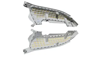 2x Passat B8 3G C-Säulen Verkleidung rechts+ links oben Abdeckung weiß St.Tropez - Bild 3
