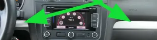 VW Golf 6 5K Leiste Abdeckung Dekor chrom matt mattchrom rechts + links - Bild 3