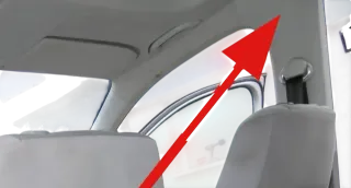 VW Caddy 2K B-Säulen Verkleidung vorne rechts grau Abdeckung für Gurt - Bild 2