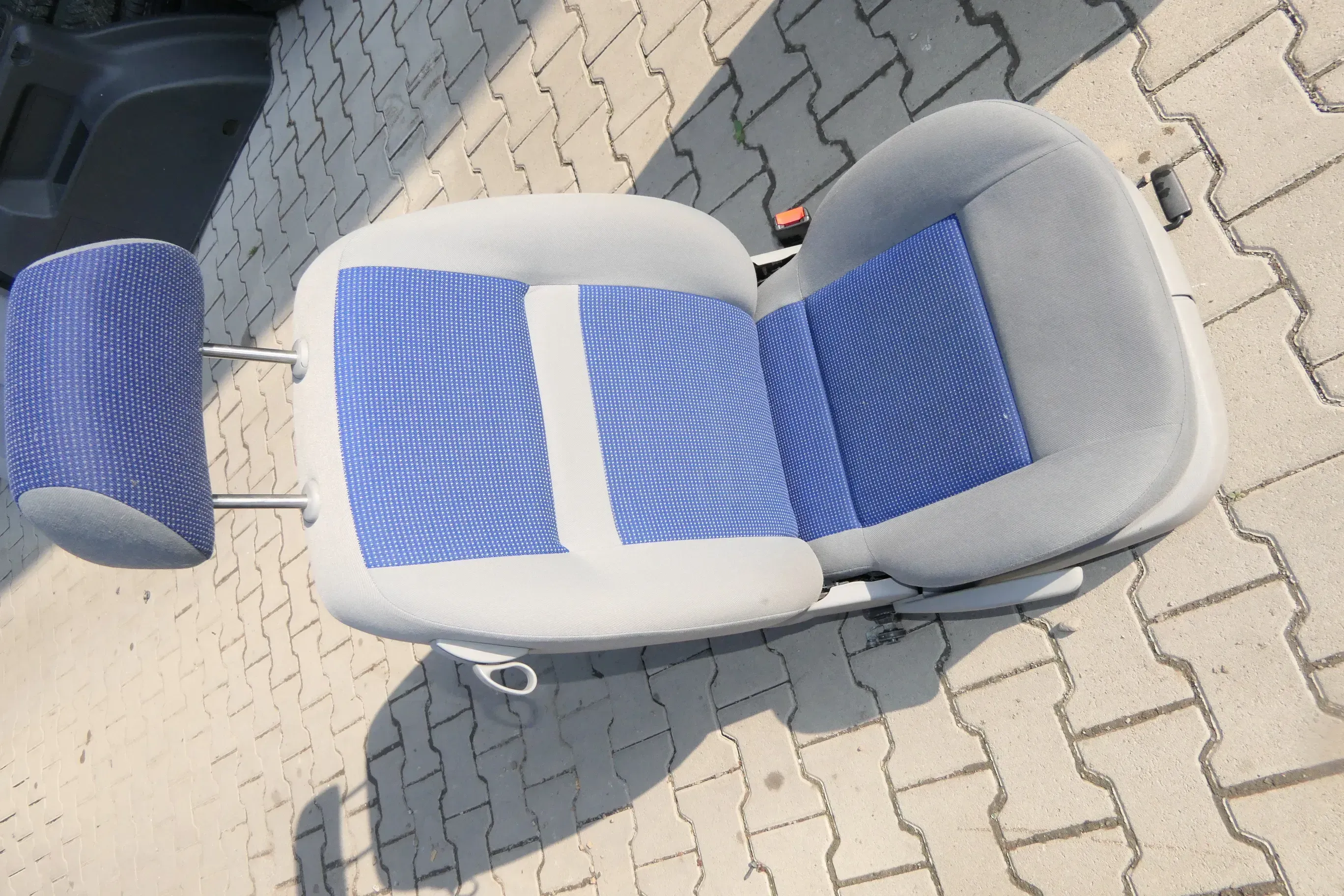 Seat Arosa VW Lupo Sitz vorne rechts Beifahrersitz höhenverstellbar blau - Bild 1