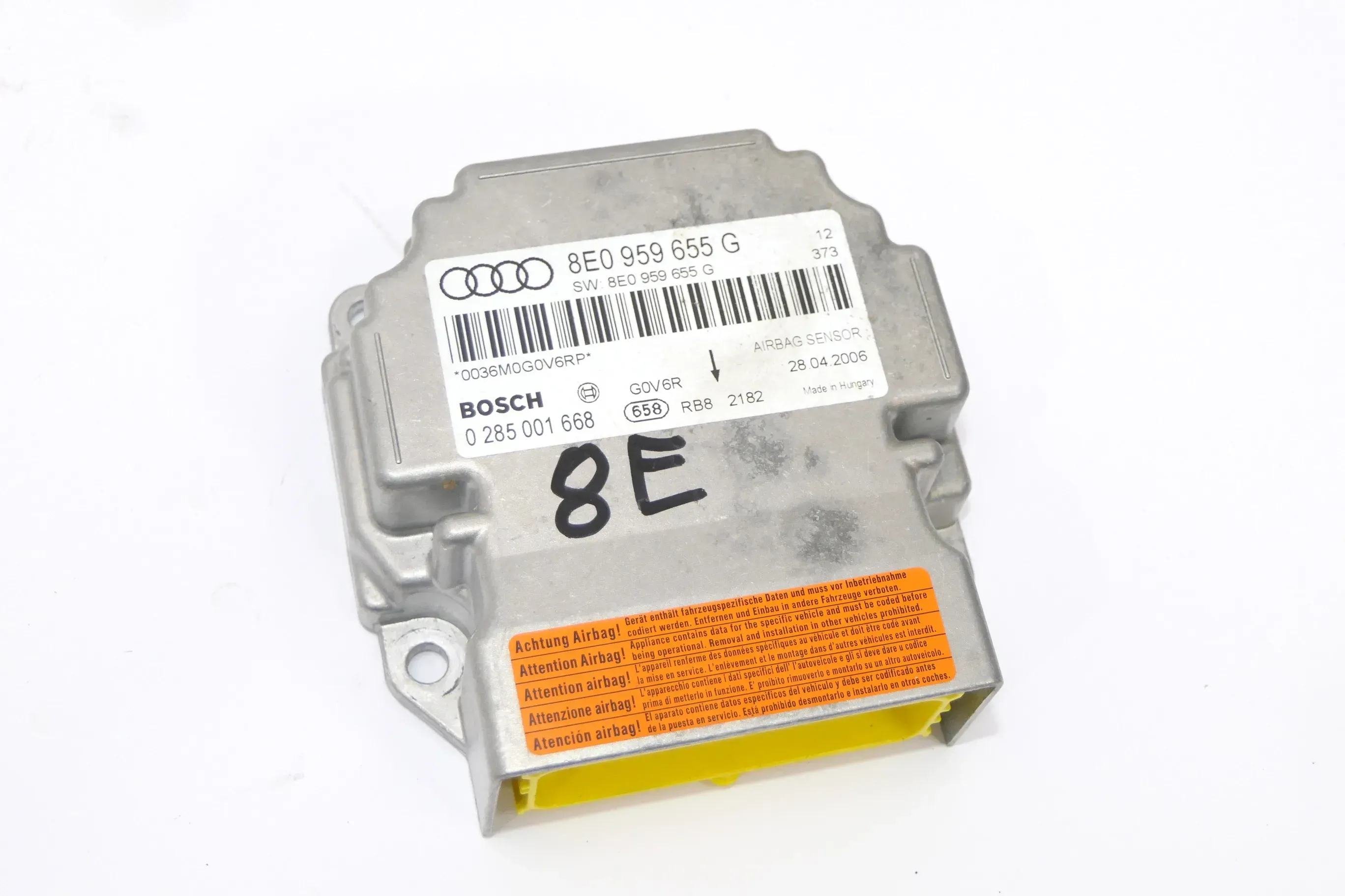 Audi A4 8E B6 Steuergerät Airbag Airbagsteuergerät 8E0959655G 8E0 959 655 G - Bild 1