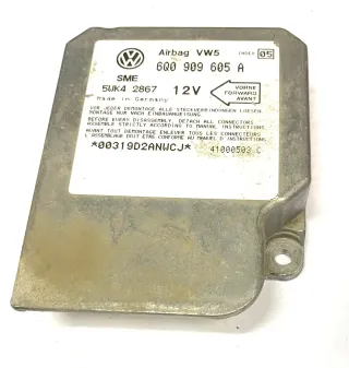 VW Golf 4 Bora Steuergerät Airbag Airbagsteuergerät 6Q0909605A Index 05 - Bild 1
